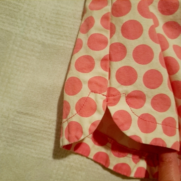 Gymboree girls size 8 white with pink polka dot shorts, adjustable waist - Picture 5 of 5